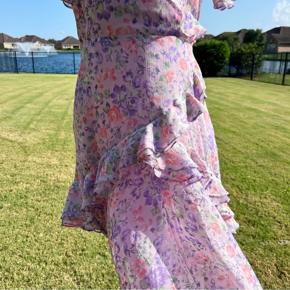 Astr The Label Pemberly Floral Off-Shoulder dress - Picture 5 of 6